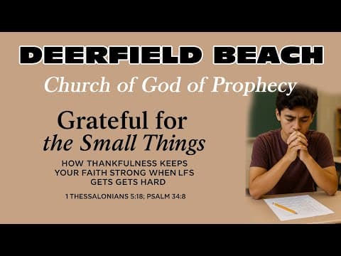 Grateful for the Small Things