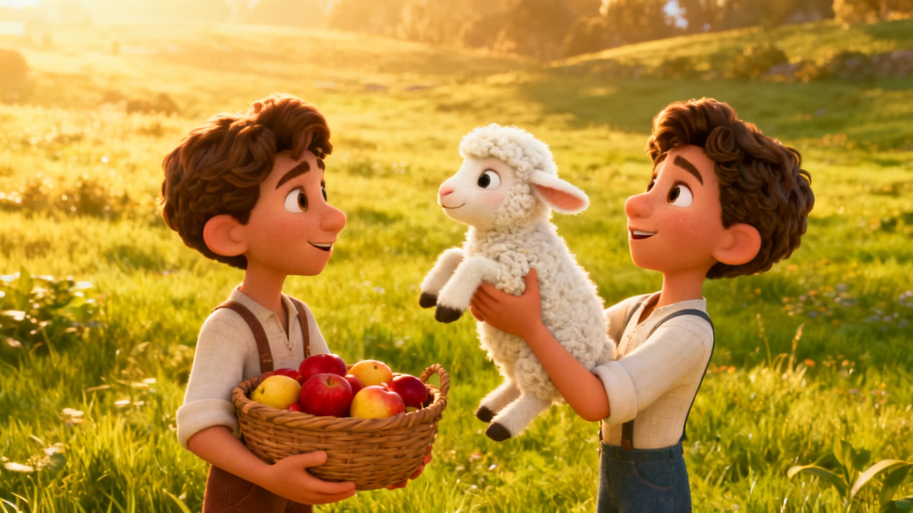 Two brothers bringing their gifts to God