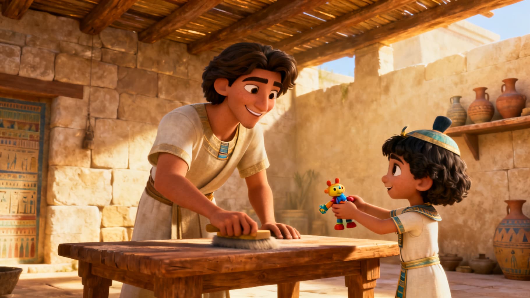 Joseph working honestly and helping others in Egypt