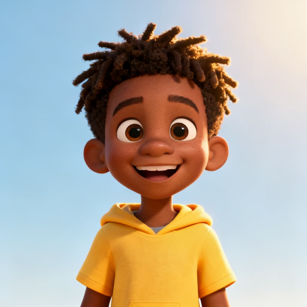 A cheerful VBS friend shining brightly with Jesus